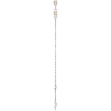 Sterling Silver Natural Citrine Bezel-Set 3-Stone 6 1/2-7 1/2" Bracelet