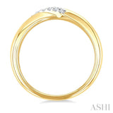 1/20 Ctw Round Cut Diamond Fashion Ring in Yellow Gold Vermeil
