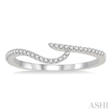 1/6 Ctw Round Cut Diamond Wedding Band in 14K White Gold