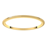 14K Yellow Gold 1 mm Half Round Band Size 5