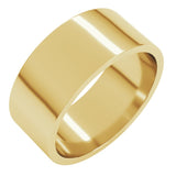 10K Yellow Gold 8 mm Flat Band Size 4