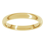 10K Yellow Gold 2.5 mm Lightweight Comfort-Fit Half Round Band Size 5.5