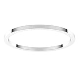 Sterling Silver 1 mm Flat Band Size 7
