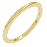 10K Yellow Gold 1.5 mm Comfort-Fit Half Round Band Size 6