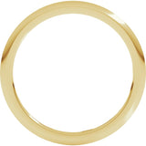 18K Yellow Gold 1 mm Comfort-Fit Half Round Band Size 9