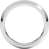 Platinum 4.5 mm Comfort-Fit Half Round Band Size 8.5