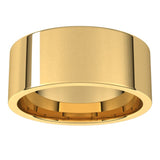 10K Yellow Gold 8 mm Lightweight Comfort-Fit Flat Band Size 9.5