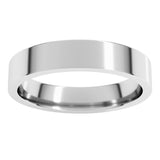 Platinum 4 mm Lightweight Comfort-Fit Flat Band Size 6.5
