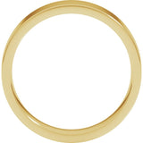 14K Yellow Gold 5 mm Lightweight Comfort-Fit Flat Band Size 7.5