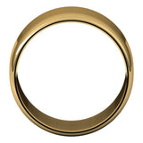 14K Yellow Gold 12 mm Lightweight Half Round Band Size 7.5