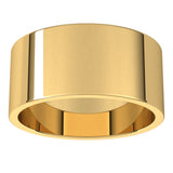 14K Yellow Gold 9 mm Flat Band Size 10