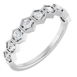 14K White Gold 3/8 CTW Lab-Grown Diamond Stackable Ring