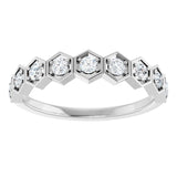 14K White Gold 3/8 CTW Lab-Grown Diamond Stackable Ring