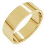 10K Yellow Gold 6 mm Flat Band Size 11
