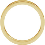 14K Yellow Gold 4 mm Comfort-Fit Flat Band Size 4.5