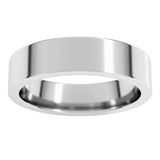 Platinum 5 mm Comfort-Fit Flat Band Size 10