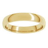10K Yellow Gold 3.5 mm Lightweight Comfort-Fit Half Round Band Size 7