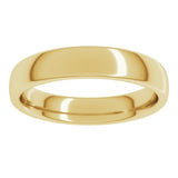 10K Yellow Gold 4 mm Comfort-Fit European-Style Band Size 10