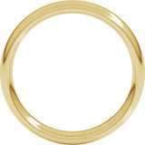 14K Yellow Gold 4 mm Comfort-Fit European-Style Band Size 5.5