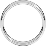 14K White Gold 5 mm Comfort-Fit European-Style Band Size 6