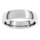 14K White Gold 5 mm Comfort-Fit European-Style Band Size 6