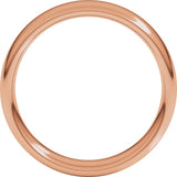 18K Rose Gold 5 mm Comfort-Fit European-Style Band Size 6