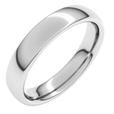 14K White Gold 4 mm Comfort-Fit European-Style Band Size 7