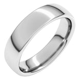 Platinum 5 mm Comfort-Fit European-Style Band Size 8