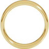 14K Yellow Gold 7 mm Comfort-Fit European-Style Band Size 9.5