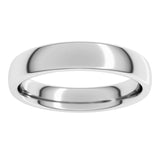 14K White Gold 4 mm Comfort-Fit European-Style Band Size 9