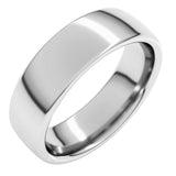 14K White Gold 6 mm Comfort-Fit European-Style Band Size 9