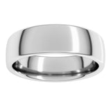 14K White Gold 6 mm Comfort-Fit European-Style Band Size 9