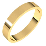 18K Yellow Gold 3.5 mm Flat Band Size 5.5