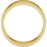 14K Yellow Gold 8 mm Flat Band Size 10.5