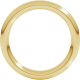 14K Yellow Gold 2.5 mm Comfort-Fit Full Round Band Size 5.5