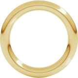 18K Yellow Gold 3 mm Comfort-Fit Full Round Band Size 6.5