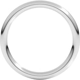 Sterling Silver 2 mm Comfort-Fit Full Round Band Size 6