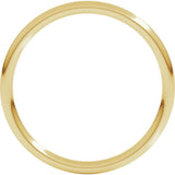 18K Yellow Gold 1.5 mm Comfort-Fit Full Round Band Size 9.5