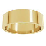 10K Yellow Gold 6 mm Flat Band Size 5