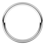 14K White Gold 2.5 mm Comfort-Fit European-Style Band Size 5.5