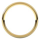 14K Yellow Gold 2.5 mm Comfort-Fit European-Style Band Size 5