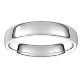 14K White Gold 4.5 mm Comfort-Fit European-Style Band Size 7.5
