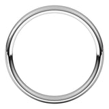 18K White Gold 3.5 mm Comfort-Fit European-Style Band Size 7