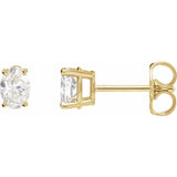 14K Yellow Gold 1/10 CTW Natural Diamond Earrings