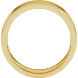 14K Yellow Gold 6 mm Comfort-Fit Flat Band Size 9