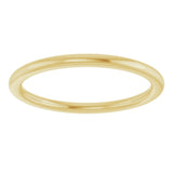 14K Yellow Gold 1.5 mm Comfort-Fit European-Style Band Size 5