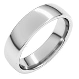 14K White Gold 5.5 mm Comfort-Fit European-Style Band Size 5.5
