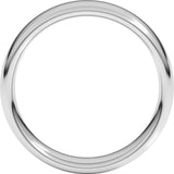 10K White Gold 5.5 mm Comfort-Fit European-Style Band Size 7