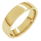 10K Yellow Gold 5.5 mm Comfort-Fit European-Style Band Size 9.5