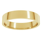 14K Yellow Gold 4.5 mm Flat Band Size 5